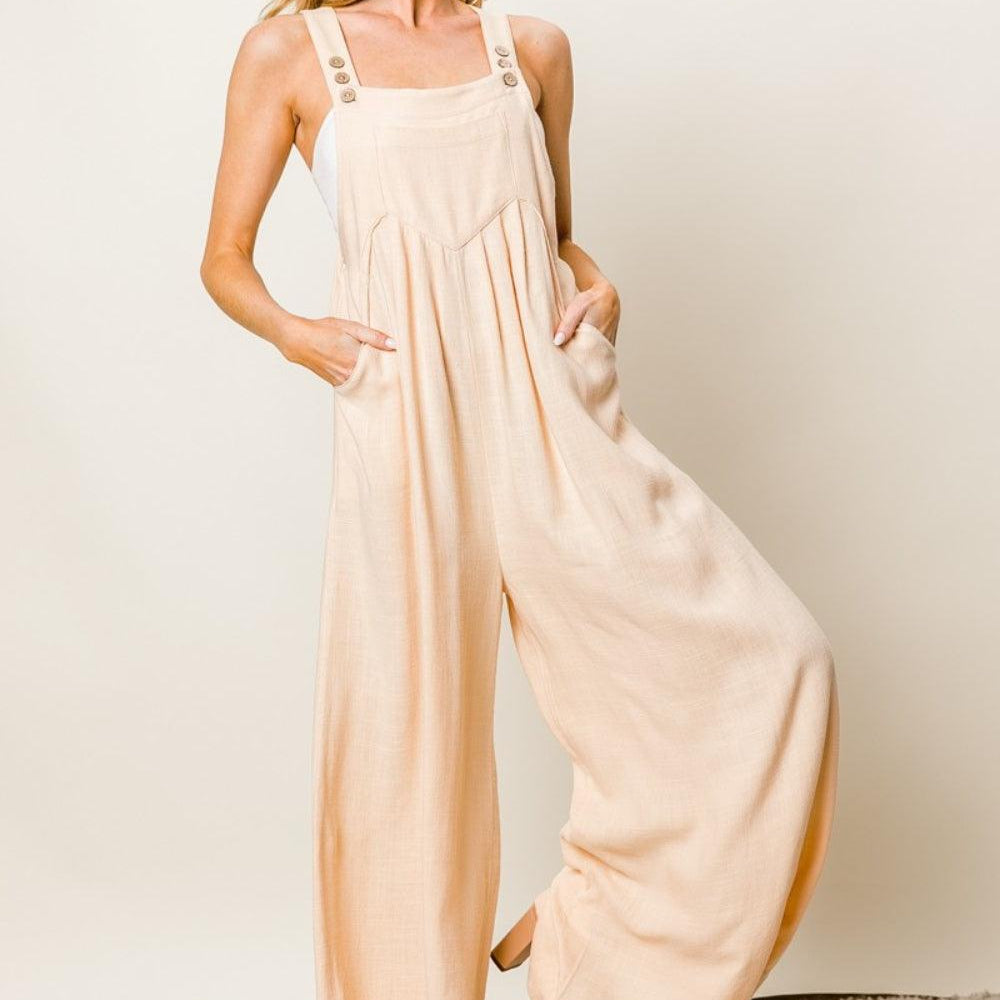 
                      
                        Texture Sleeveless Wide Leg Jumpsuit Jumpsuits
                      
                    