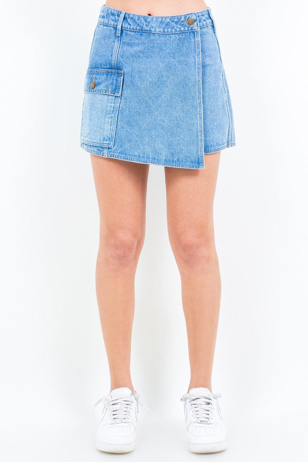 AB Cargo Pocket Denim Skort