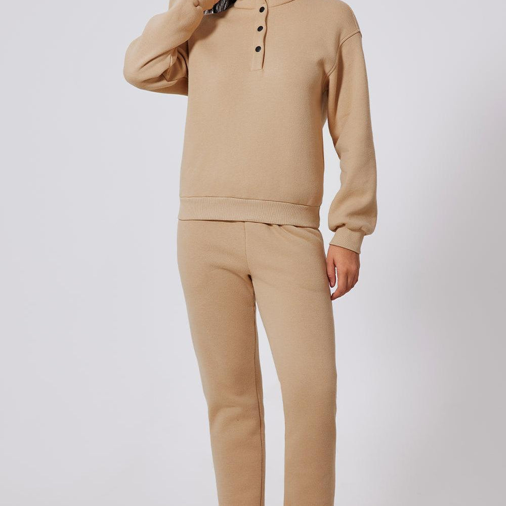 
                      
                        Half Snap Turtleneck Top and Pants Active Set
                      
                    