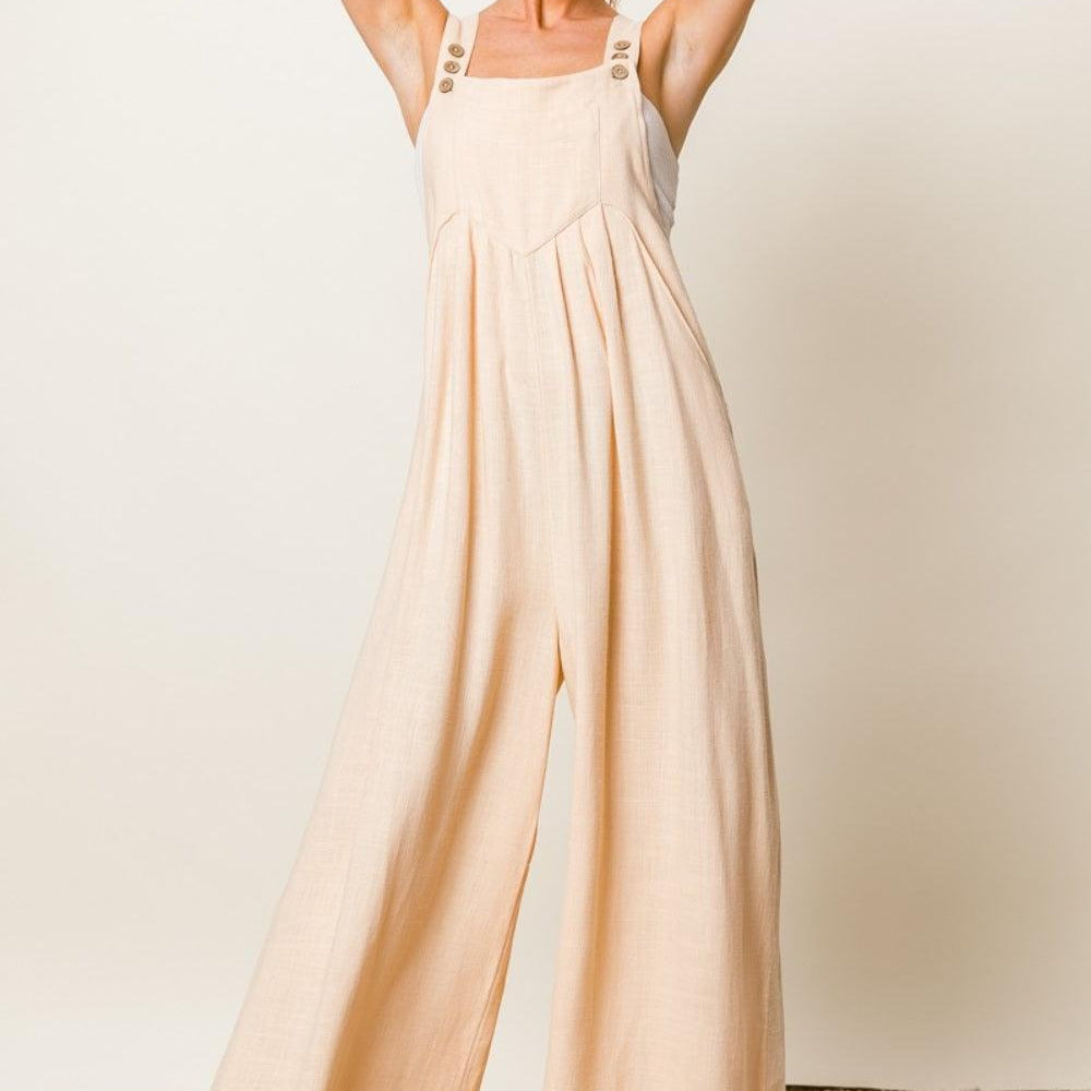 
                      
                        Texture Sleeveless Wide Leg Jumpsuit Jumpsuits
                      
                    