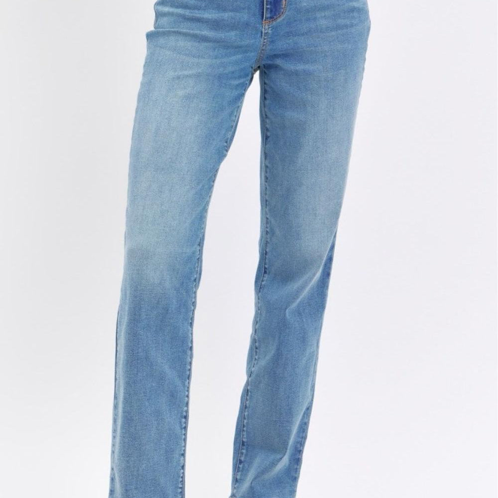 Full Size High Waist Straight Jeans Jeans