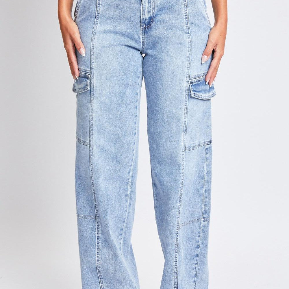 
                      
                        High-Rise Straight Cargo Jeans Jeans
                      
                    