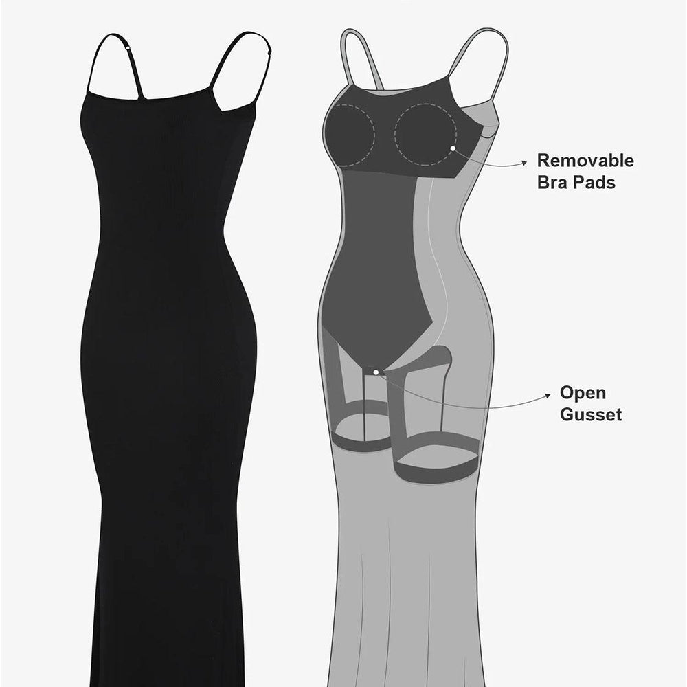 
                      
                        Built-In Shapewear Sleeveless Maxi Dress
                      
                    