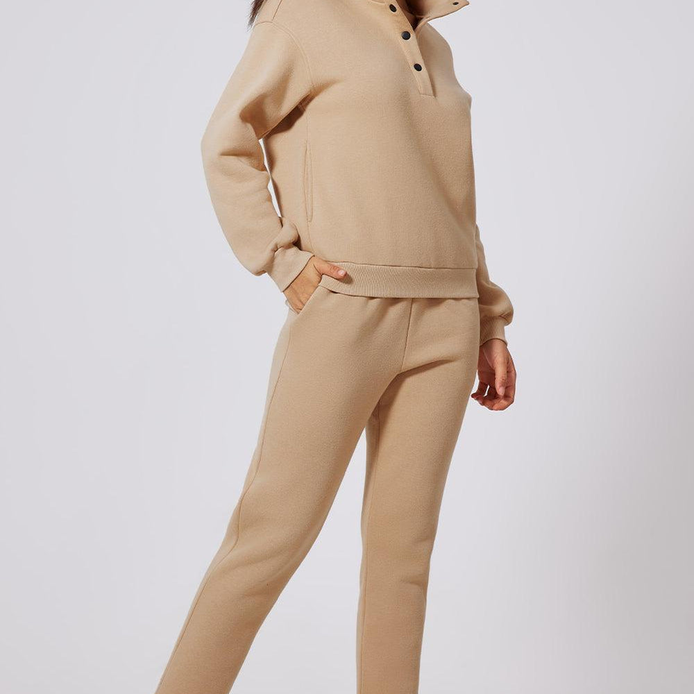 
                      
                        Half Snap Turtleneck Top and Pants Active Set
                      
                    