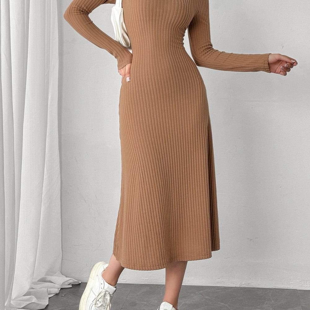 
                      
                        Square Neck Long Sleeve Midi Wrap Dress
                      
                    