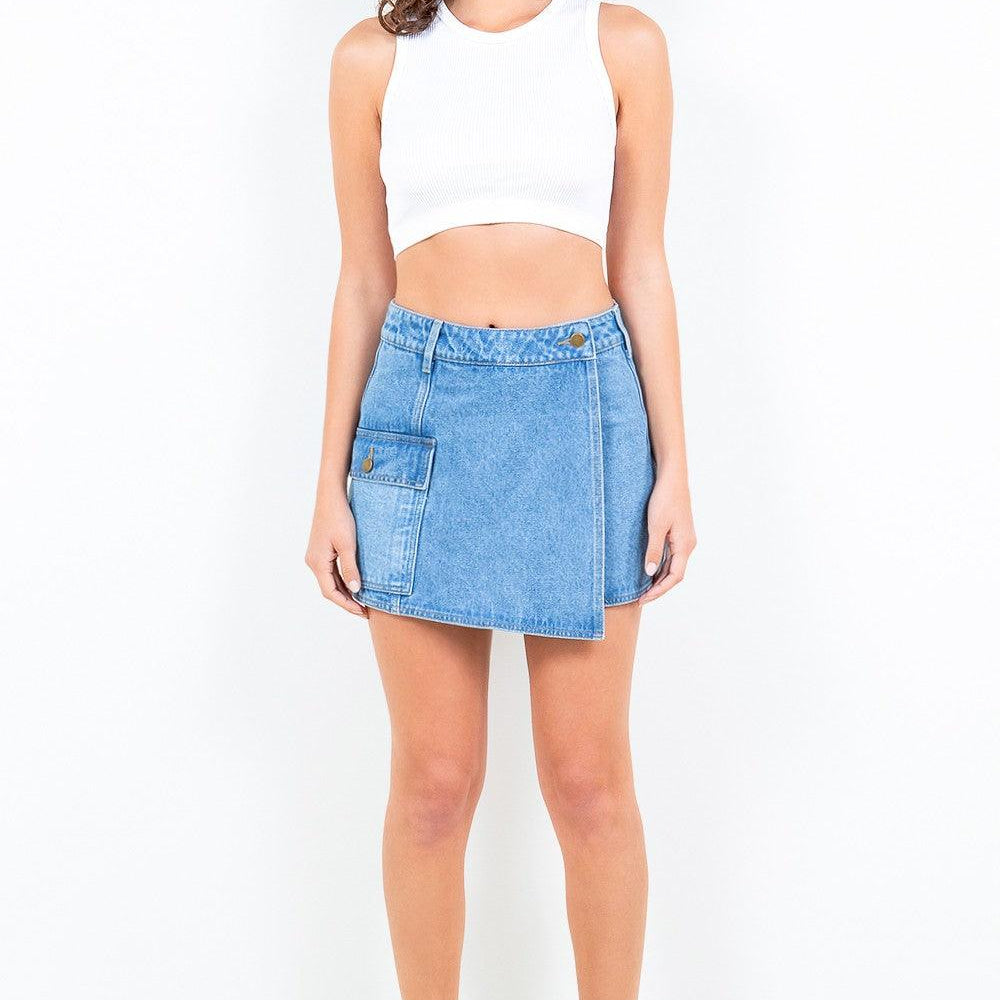 
                      
                        AB Cargo Pocket Denim Skort
                      
                    