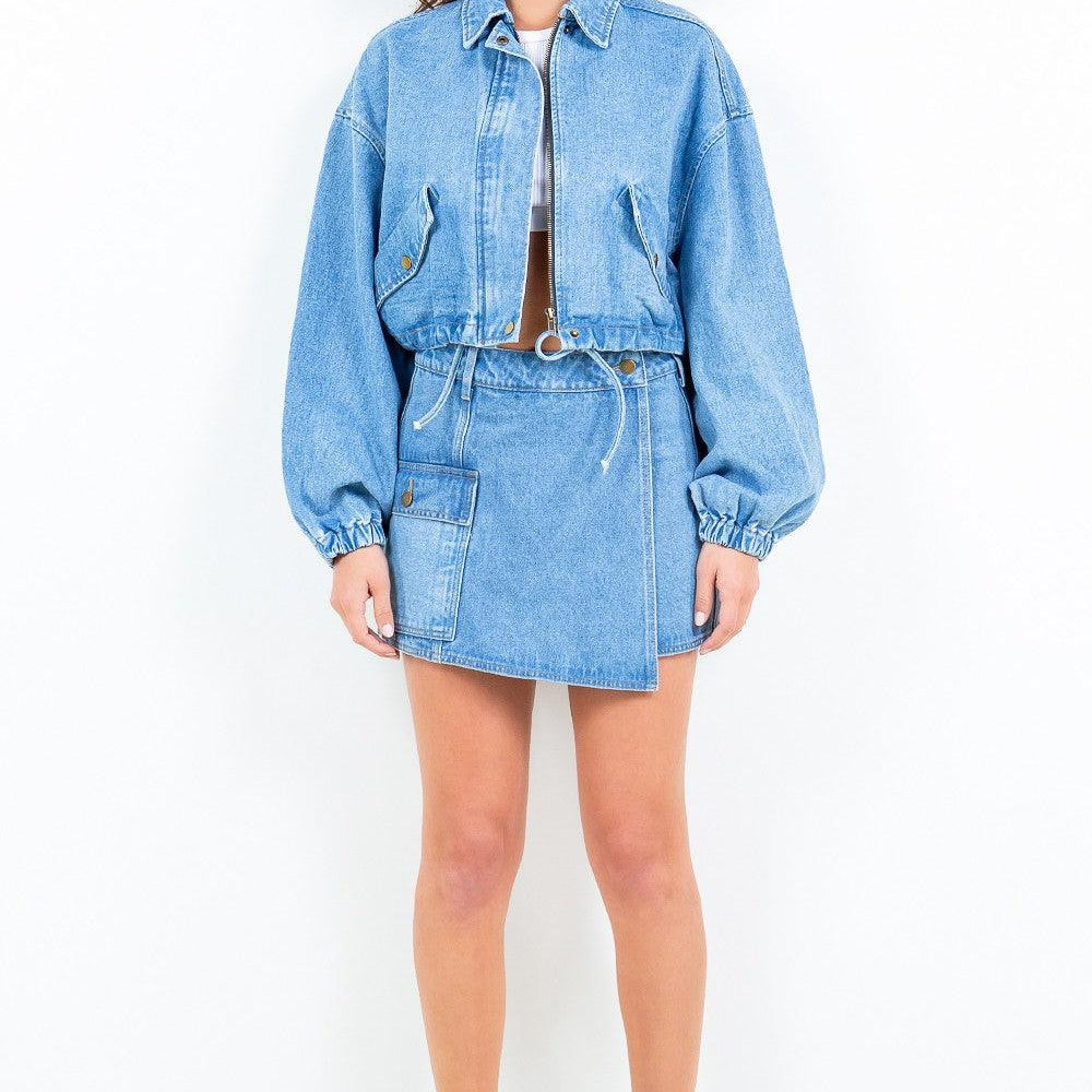 
                      
                        AB Cargo Pocket Denim Skort
                      
                    