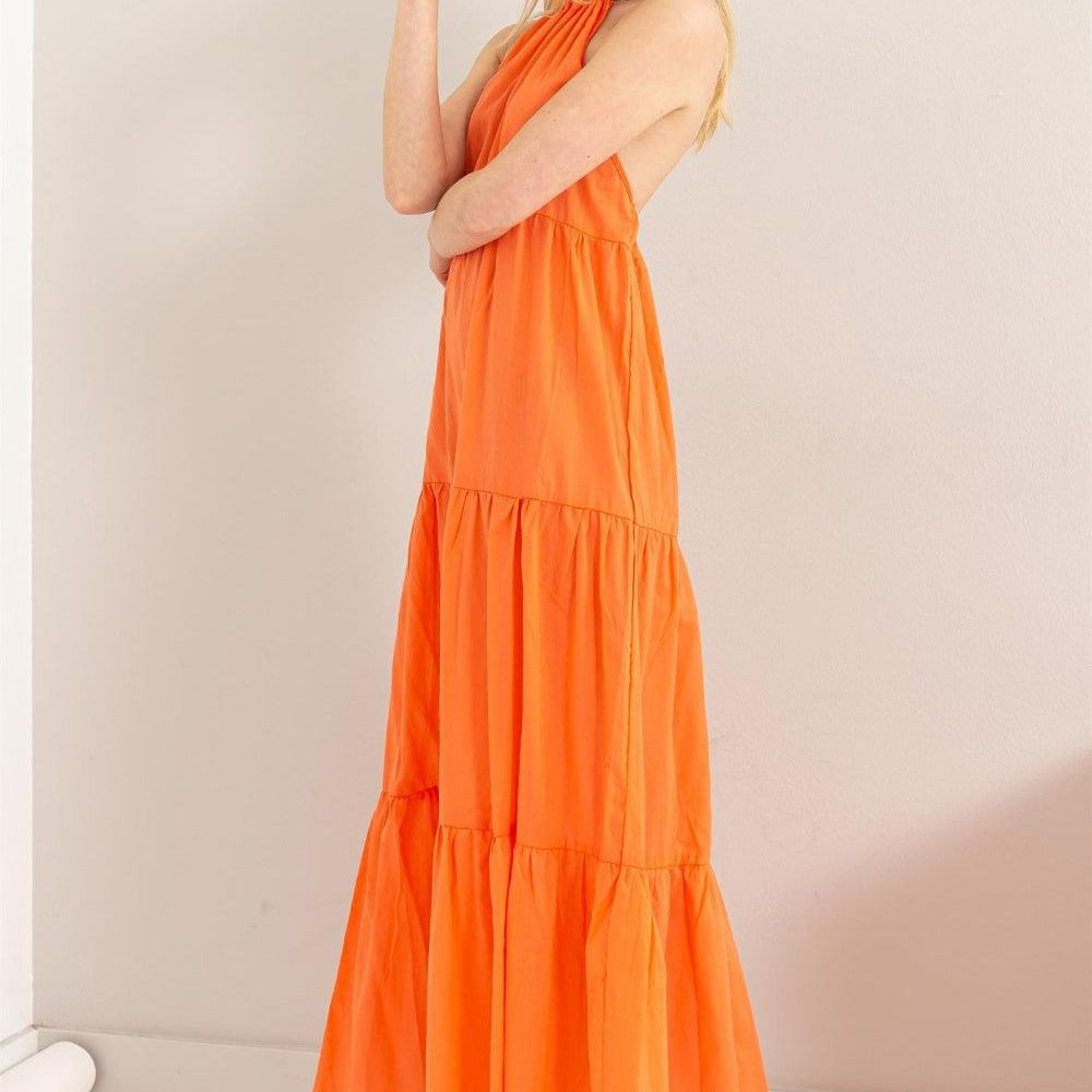 
                      
                        Halter Neck Cover Up Maxi Dress Dresses
                      
                    