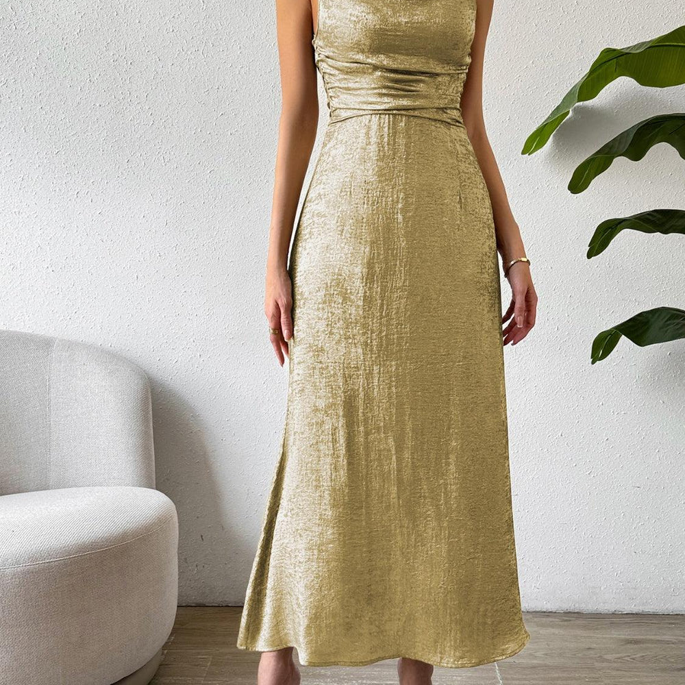 
                      
                        Asymmetric Neck Sleeveless Midi Dress Dresses
                      
                    