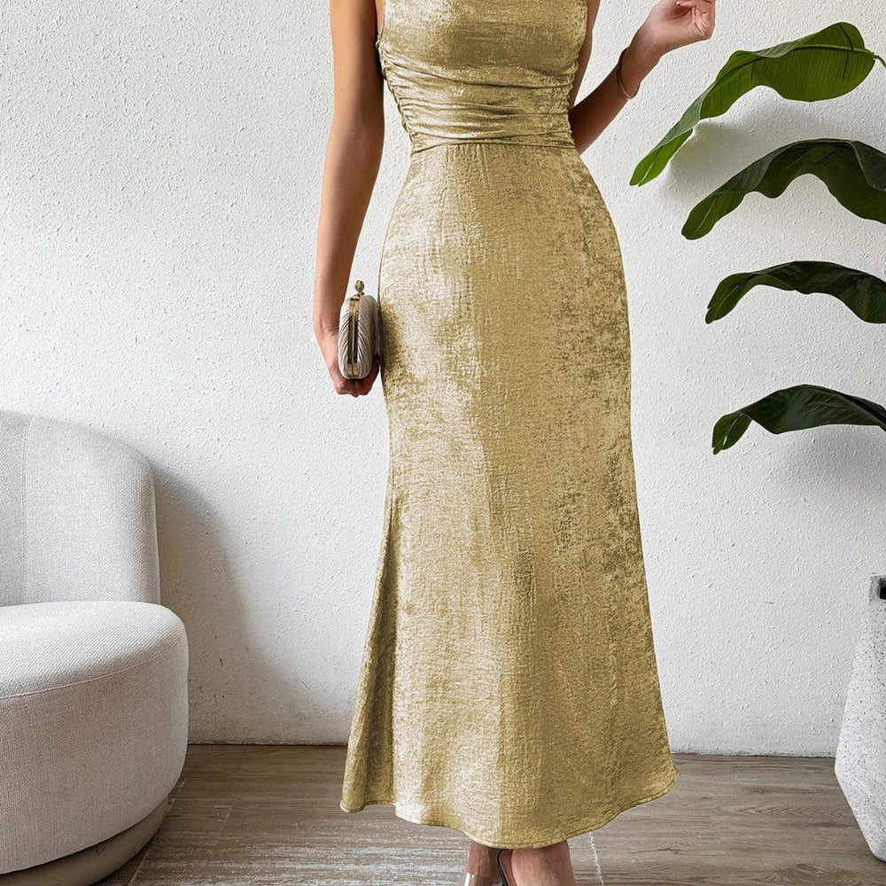 
                      
                        Asymmetric Neck Sleeveless Midi Dress Dresses
                      
                    