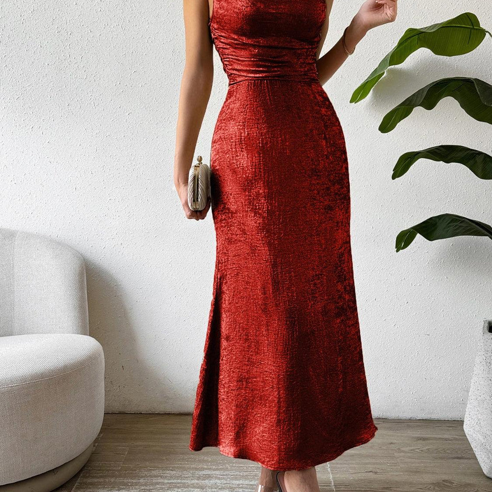 
                      
                        Asymmetric Neck Sleeveless Midi Dress Dresses
                      
                    