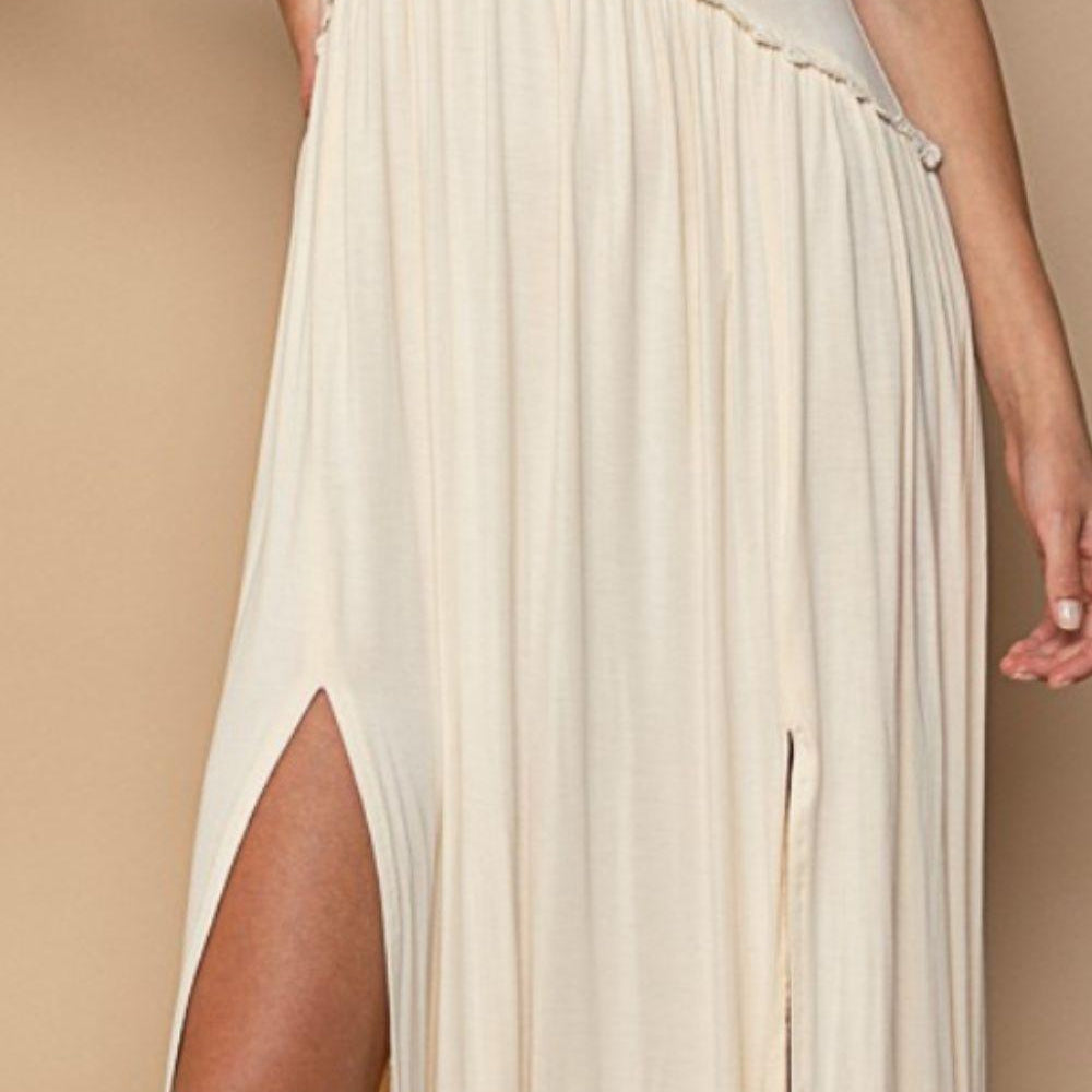 
                      
                        Back Zipper Front Slit Maxi Dress Dresses
                      
                    