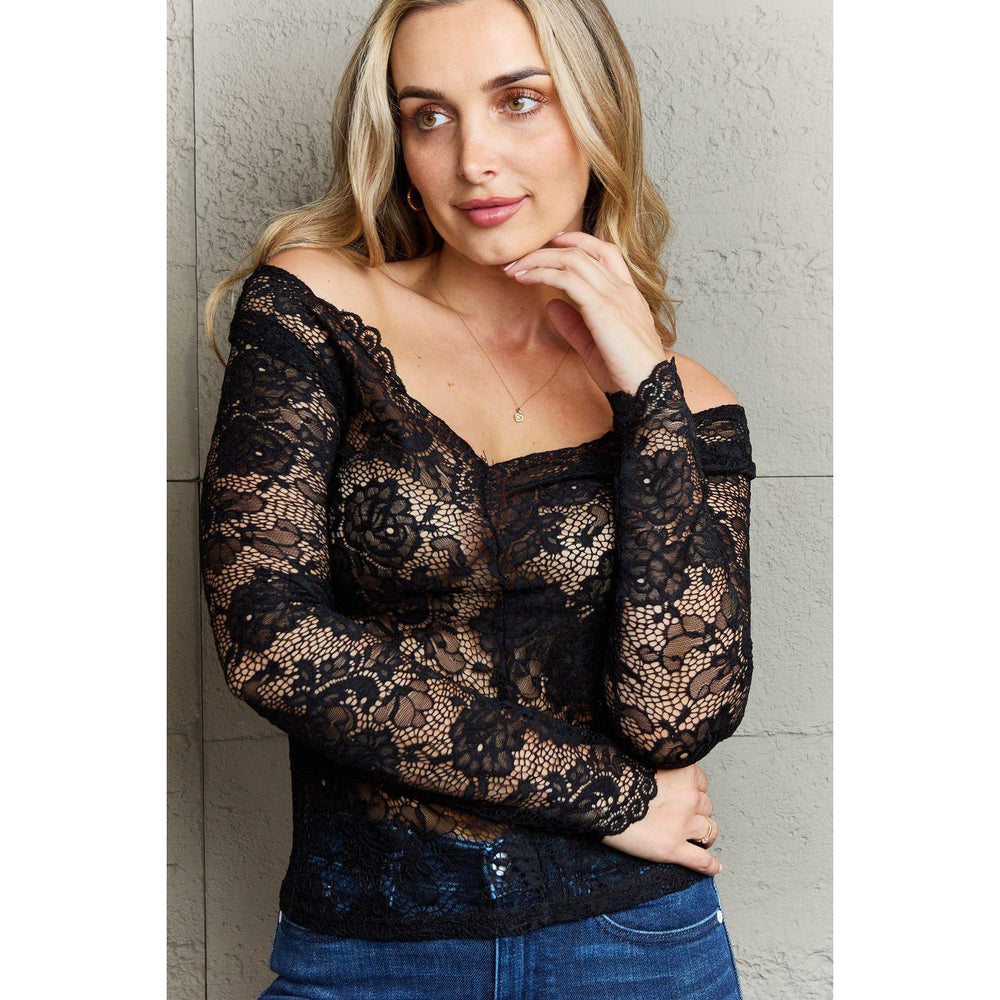 
                      
                        Be Kind Off The Shoulder Lace Top Tops
                      
                    