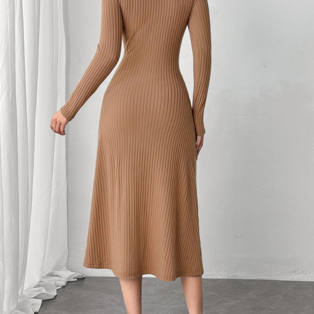 
                      
                        Square Neck Long Sleeve Midi Wrap Dress
                      
                    