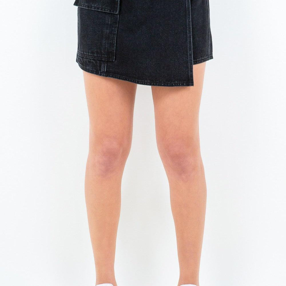 AB Cargo Pocket Mini Skort Black