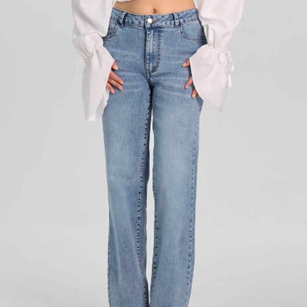 Straight Jeans with Pockets