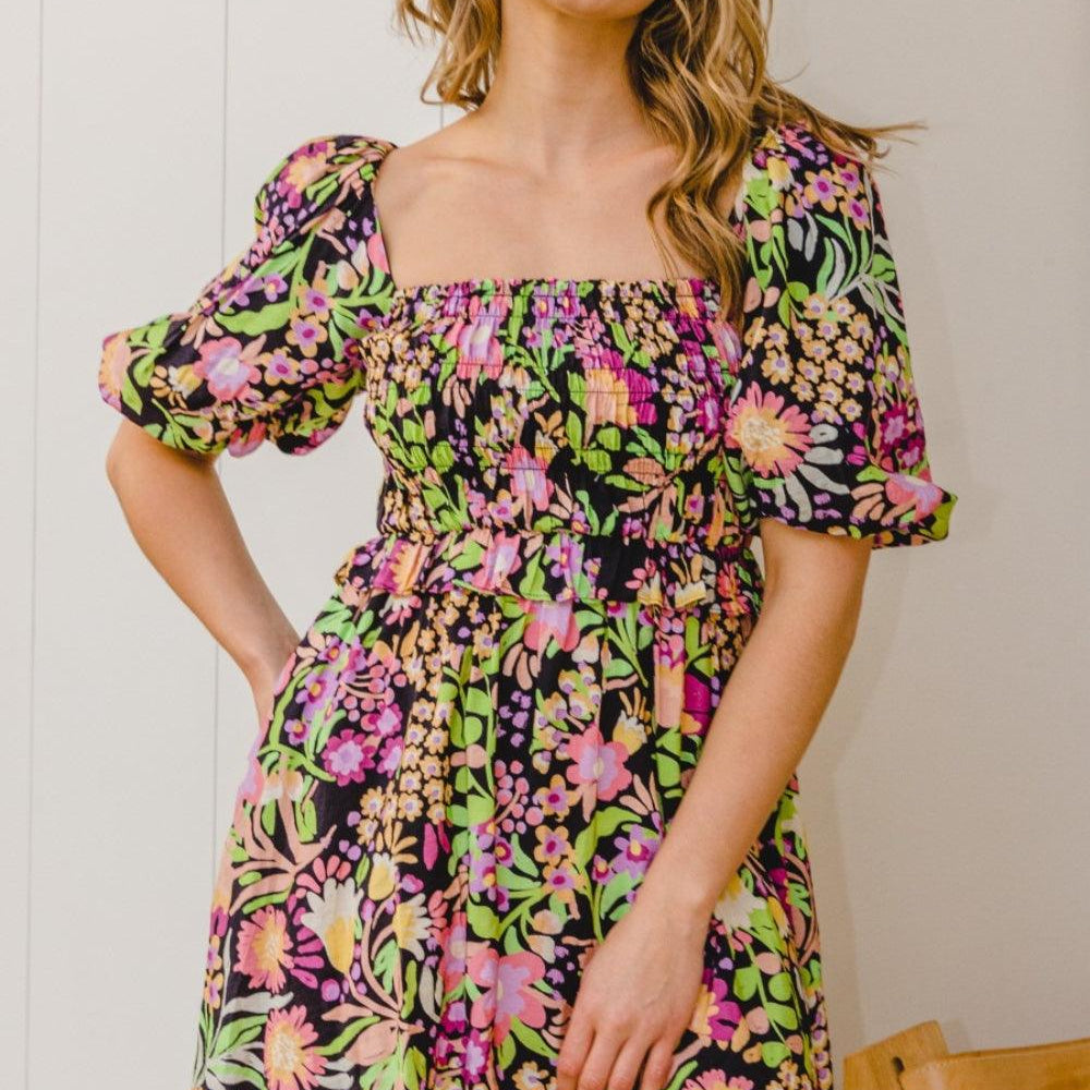 
                  
                    Floral Tie-Back Mini Dress Dresses
                  
                