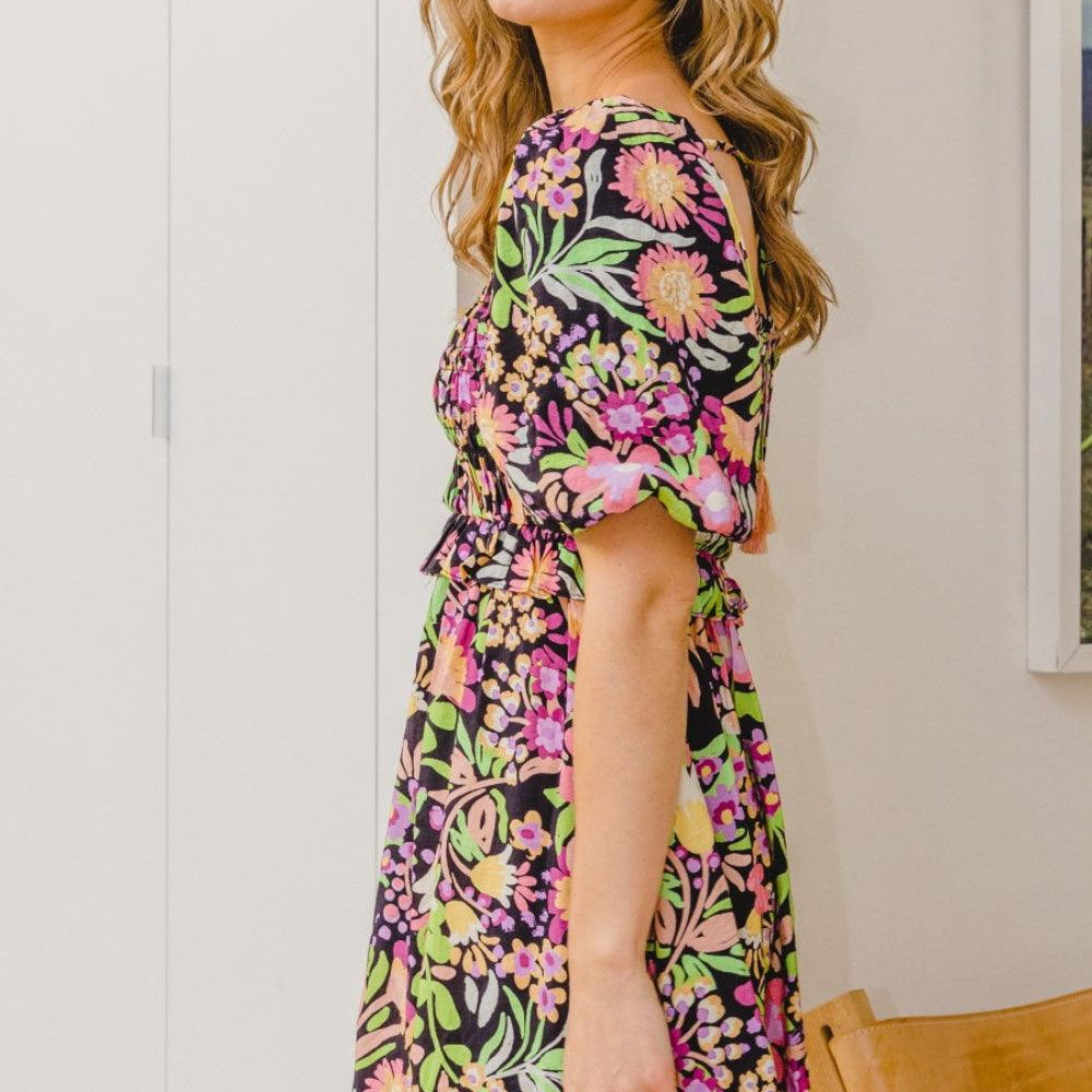 
                  
                    Floral Tie-Back Mini Dress Dresses
                  
                