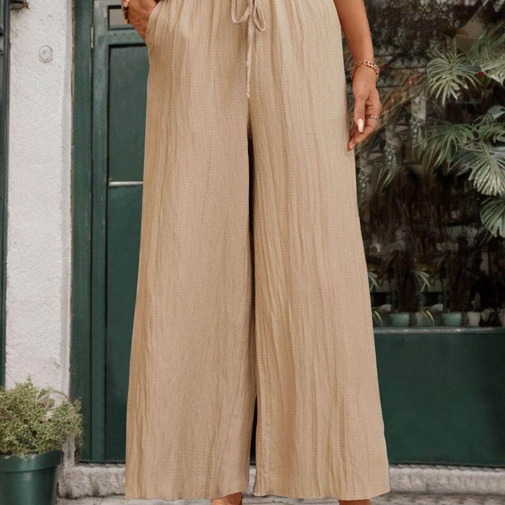 Frill Wide Leg Pants Bottoms