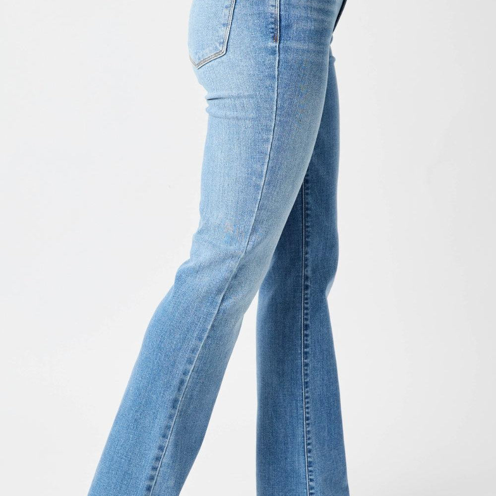 
                  
                    Full Size High Waist Straight Jeans denim
                  
                