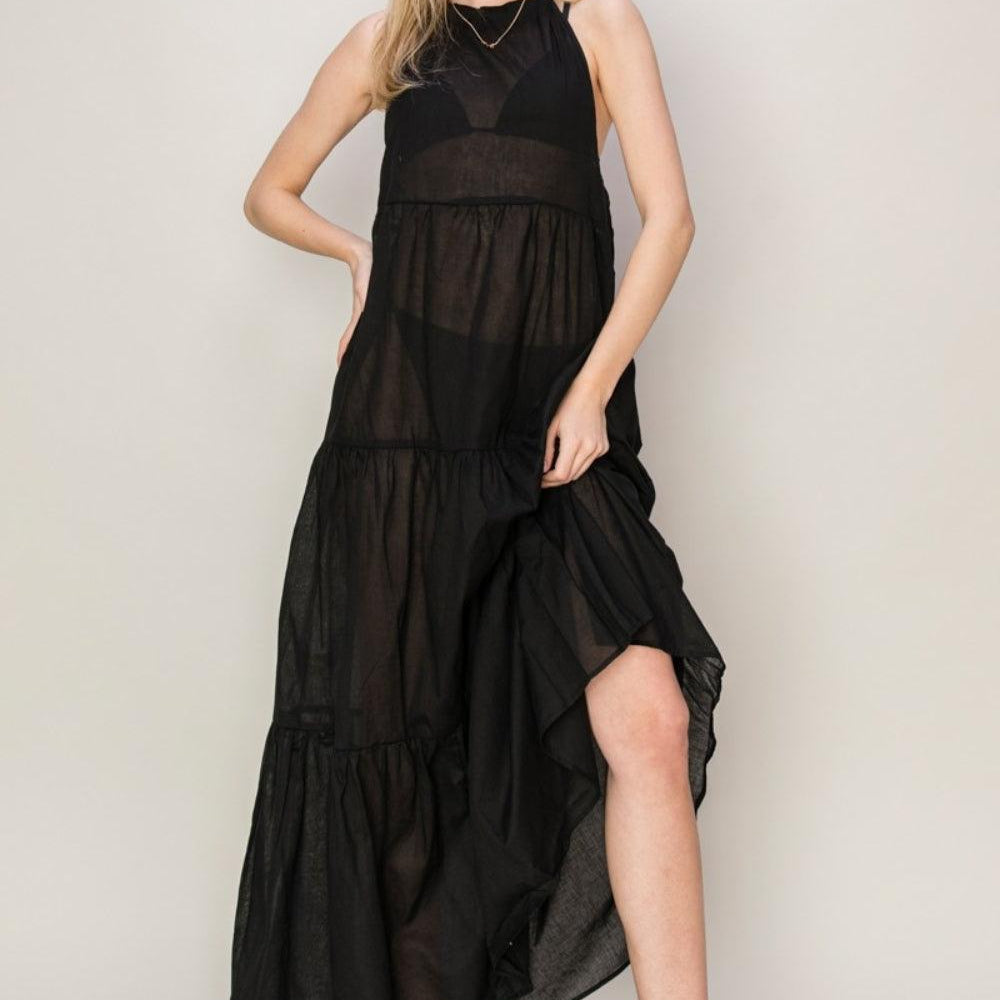 
                      
                        Halter Neck Cover Up Maxi Dress Dresses
                      
                    