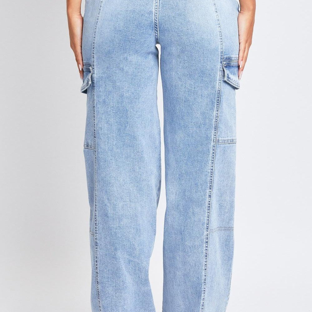 
                      
                        High-Rise Straight Cargo Jeans Jeans
                      
                    