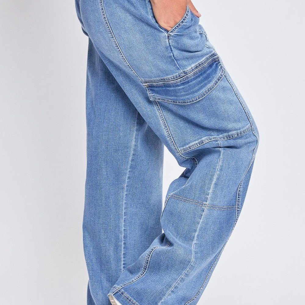 
                      
                        High-Rise Straight Cargo Jeans Jeans
                      
                    