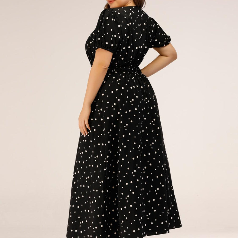 
                  
                    Plus Size Polka Dot Square Neck Dress Dresses
                  
                