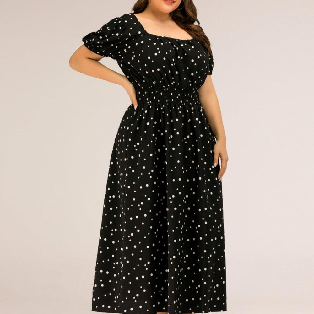 
                  
                    Plus Size Polka Dot Square Neck Dress Dresses
                  
                