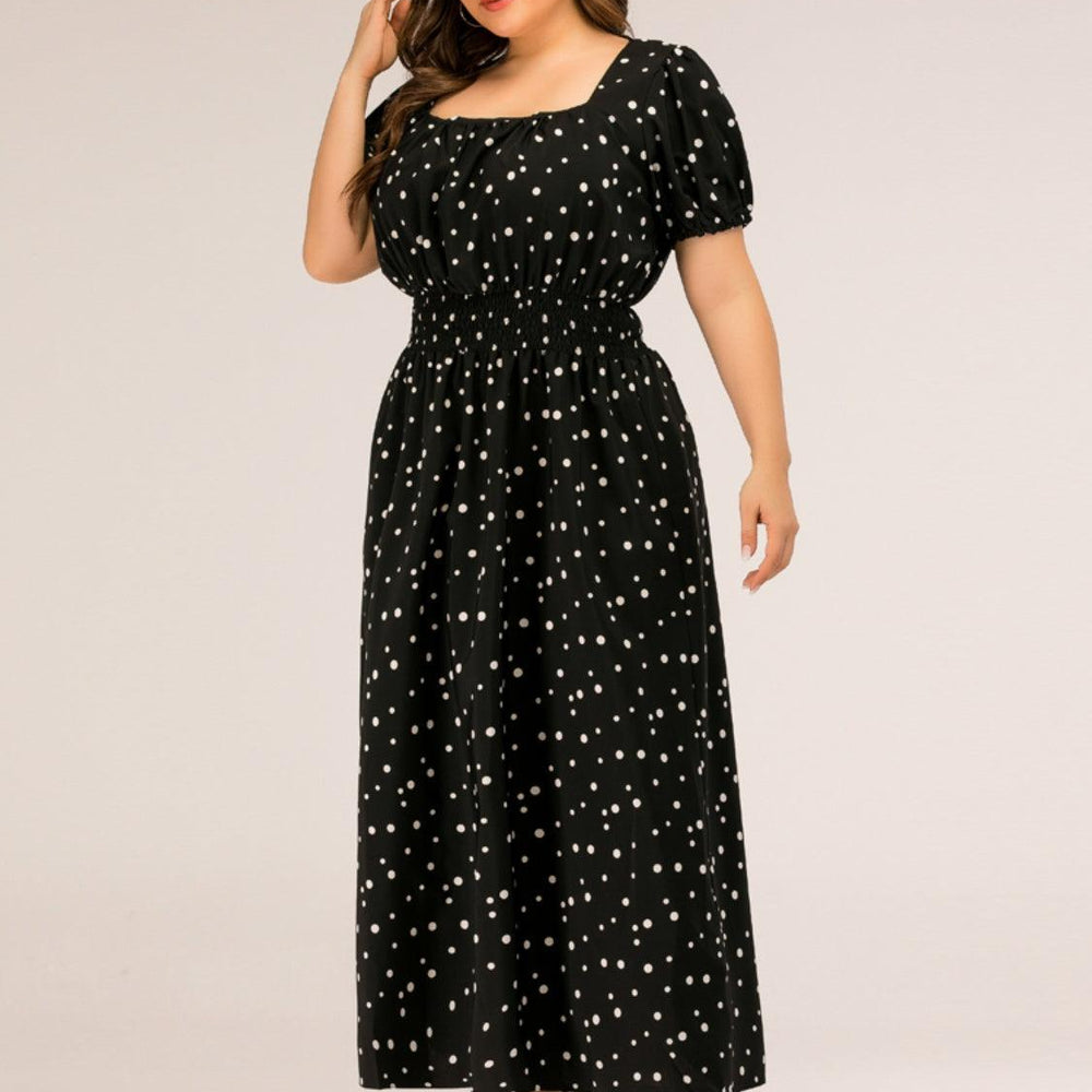 
                  
                    Plus Size Polka Dot Square Neck Dress Dresses
                  
                