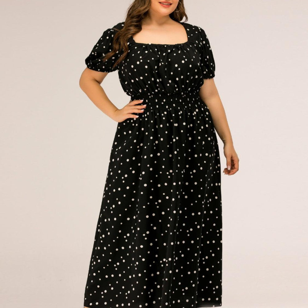 
                  
                    Plus Size Polka Dot Square Neck Dress Dresses
                  
                