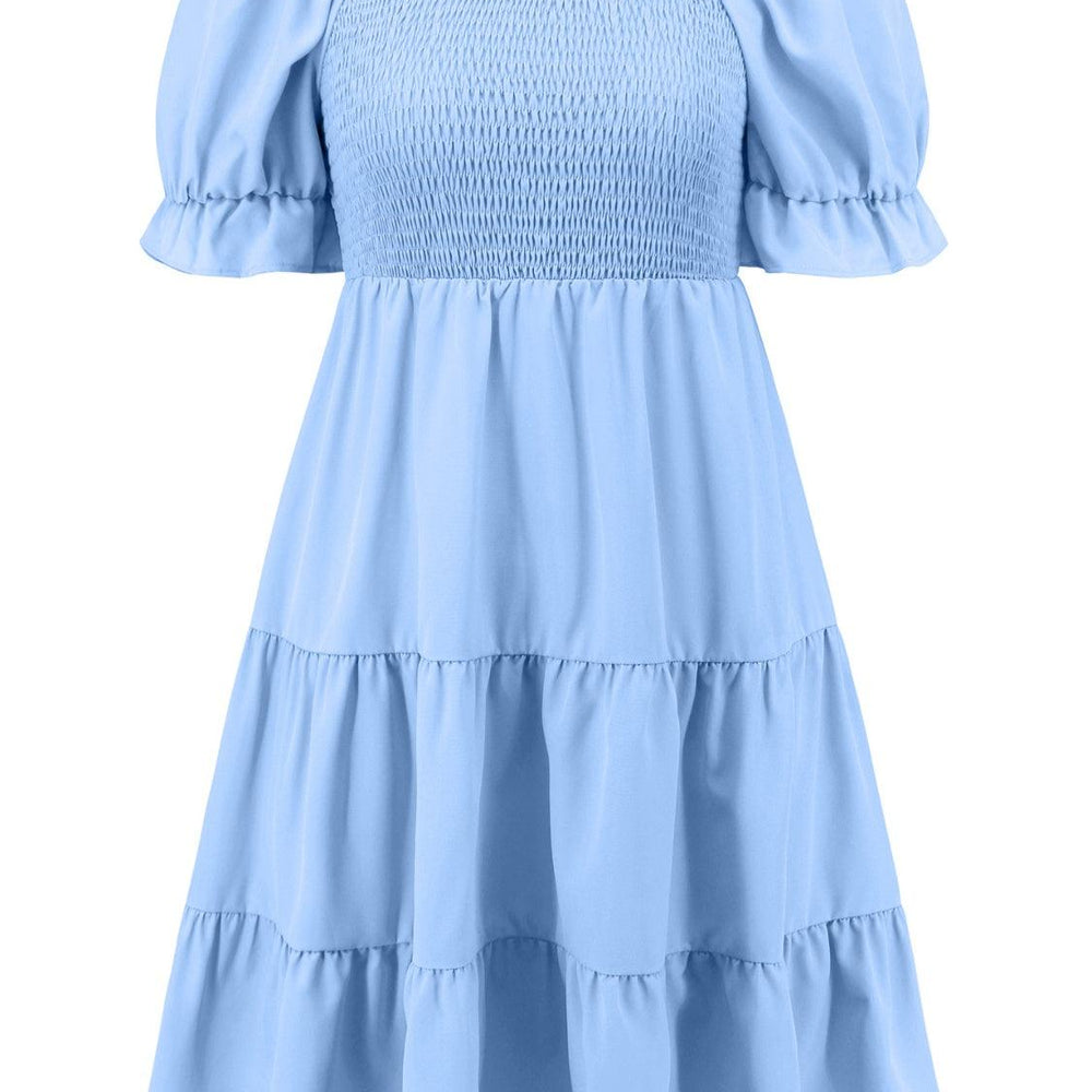 
                      
                        Smocked Flounce Sleeve Mini Dress Dresses
                      
                    