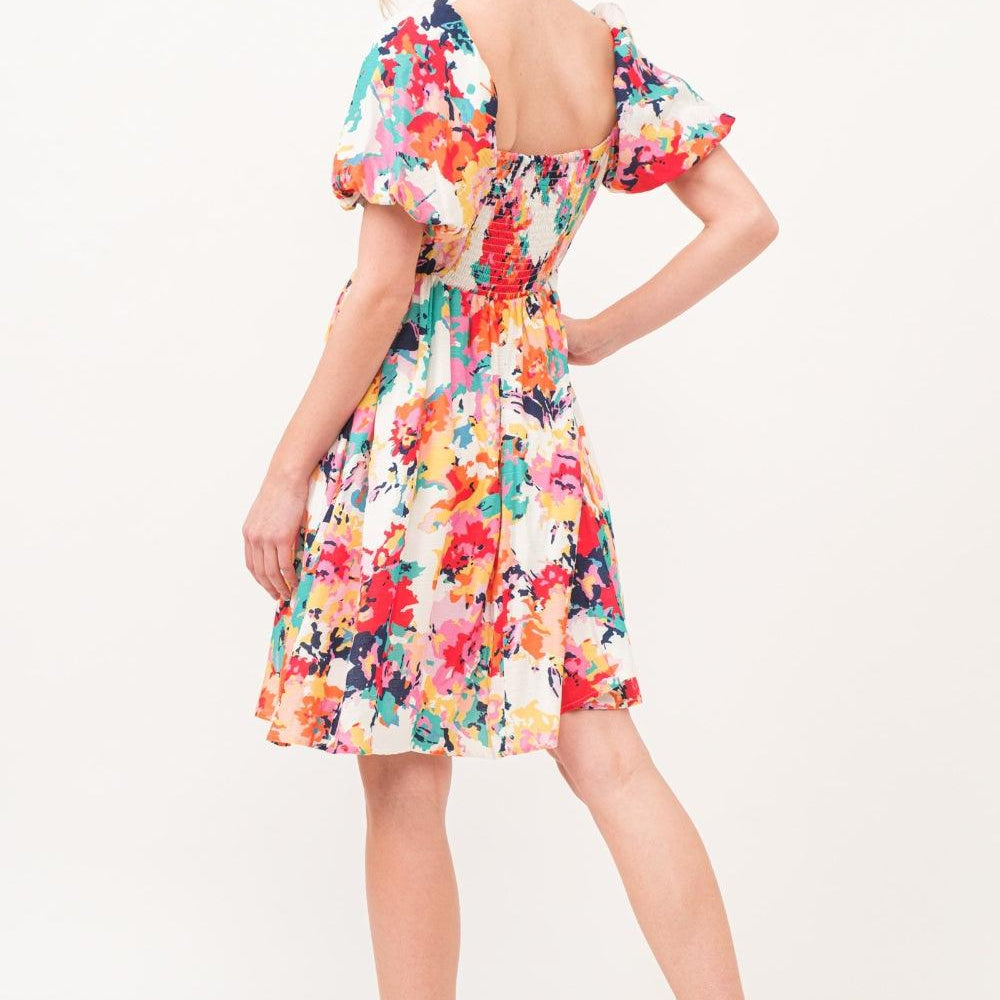 
                  
                    Square Neck Puff Sleeve Floral Dress Dresses
                  
                