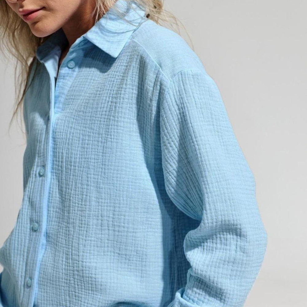 
                  
                    Textured Collared Neck Long Sleeve Shirt Shirts
                  
                