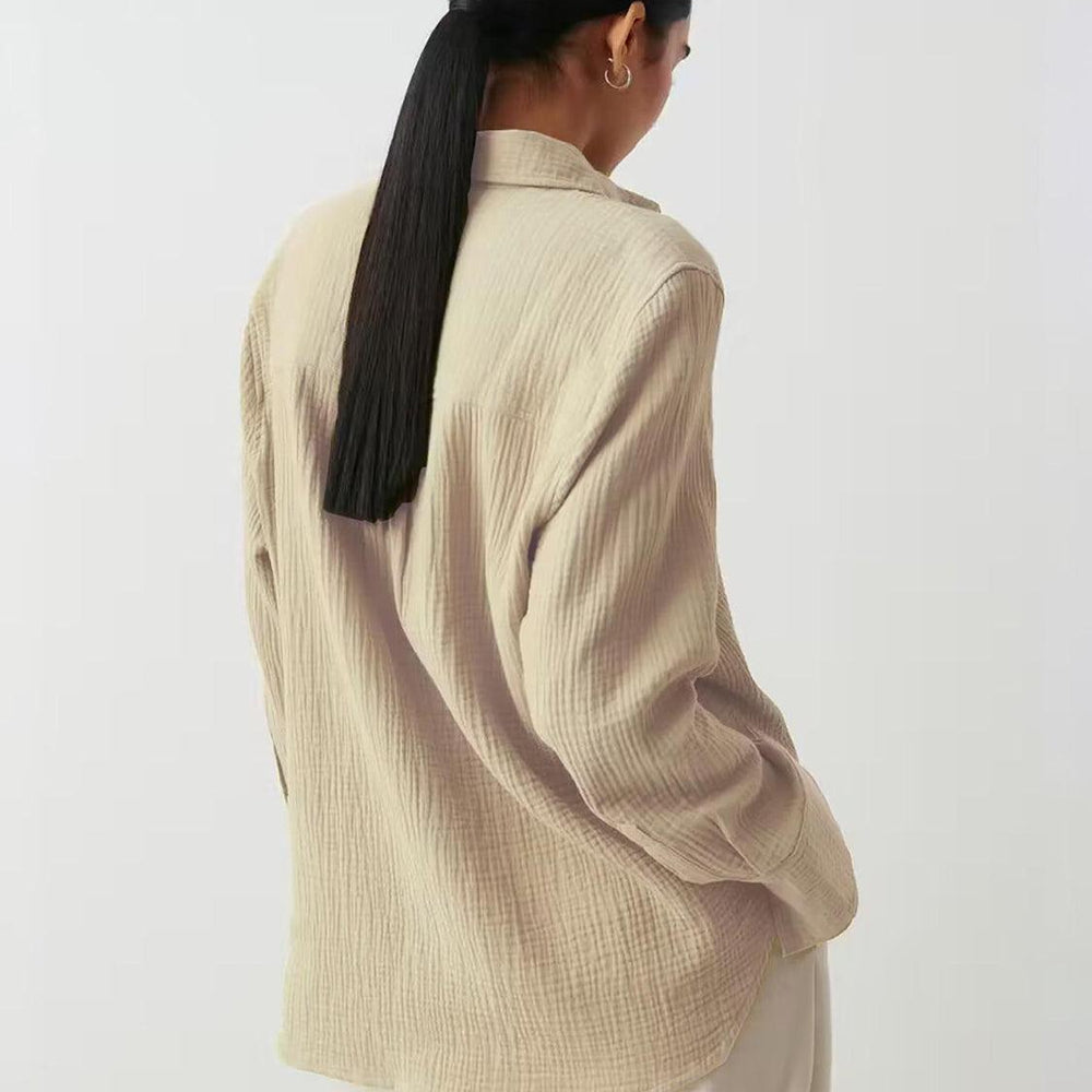 
                  
                    Textured Collared Neck Long Sleeve Shirt Shirts
                  
                