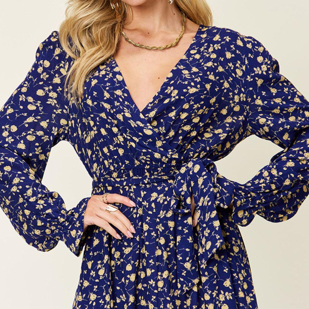 
                      
                        Tie Back Flounce Sleeve Dress Dresses
                      
                    